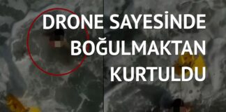 Boğulmak üzere olan çocuk drone sayesinde kurtuldu