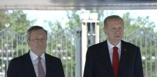 Cumhurbaşkanı Erdoğan’ın İtalya Başbakanı Draghi ile görüşmesi Beştepe’de başladı