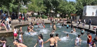 Güneydoğu’da 40 dereceyi aşan sıcaklar bunalttı: Yollar boşaldı, süs havuzları doldu