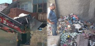 İstanbul’dan memleketine döndü: Evinin girişinin çöple dolu olduğunu gördü