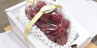 Japonya’da özel üretim salkım üzüm yaklaşık 190 bin TL’ye satıldı