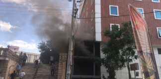 Mardin’de hastanede yangın paniği