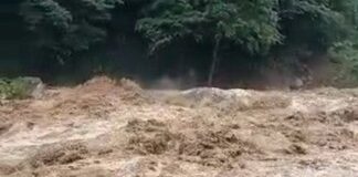 Rize’de sağanak nedeniyle ırmak taştı