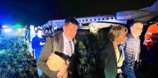 Fransız Bakan’ın içinde bulunduğu uçak çakılmaktan son anda kurtuldu