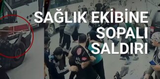 Ambulansın arabalarına çarptığını öne sürüp saldırdılar