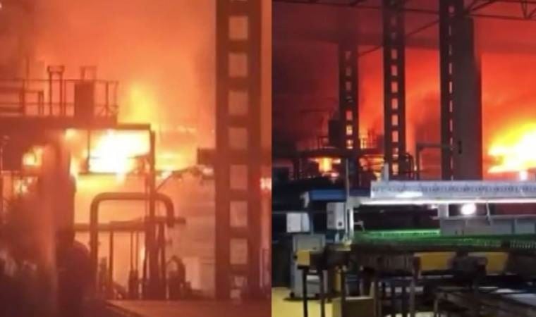 Bursa’da korkutan fabrika yangını