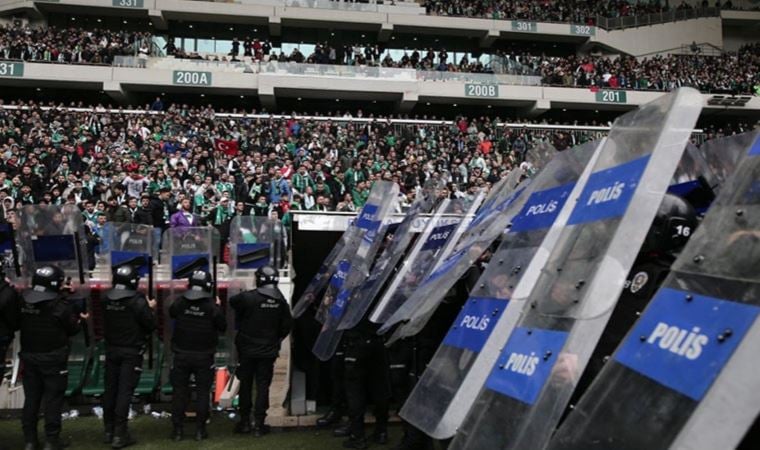 Bursaspor-Amed Sportif Faaliyetler maçı sonrası 7 kişi gözaltına alındı