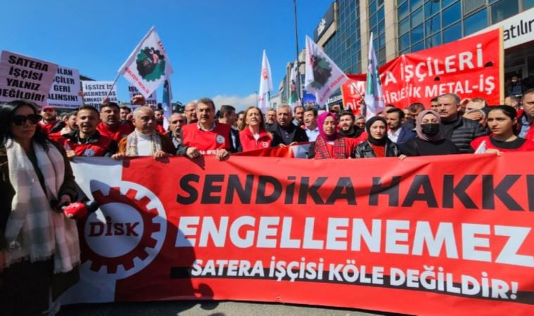 Satera işçileri Cengiz’in kapısına dayandı: ‘Sendika hakkımız engellenemez’