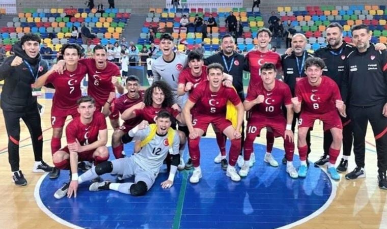 U19 Avrupa Futsal Şampiyonası’na galibiyetle başladık
