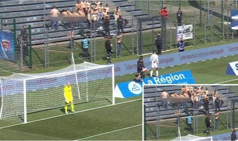 Fransa Ligue 1’de akılalmaz olay: Taraftarlar pantolonlarını indirdi