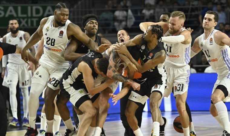 Real Madrid – Partizan maçında ortalık karıştı! Parke savaş alanına döndü…