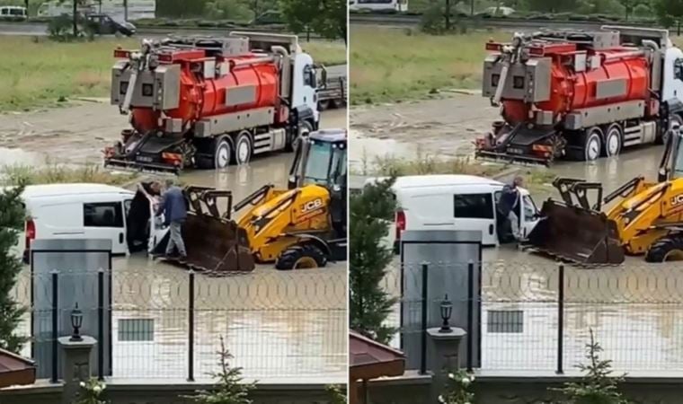 Ankara’da sağanak: Caddeler göle döndü!