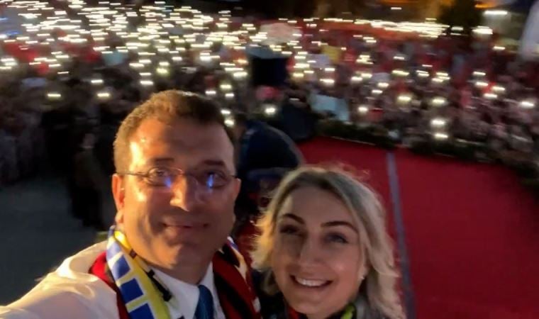 Ankara’daki mahşeri kalabalık İmamoğlu çiftinin kamerasında