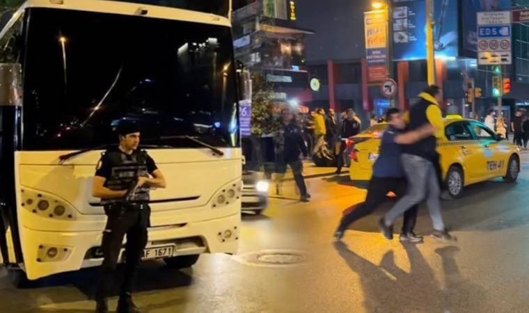 Bağdat Caddesi’nde Galatasaray taraftarlarının araçlarına saldırı