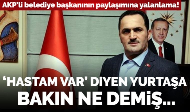 Beyoğlu Belediye Başkanı’nın sosyal medya paylaşımına yalanlama: ‘Hastam var’ diyen yurttaşa bakın ne demiş…
