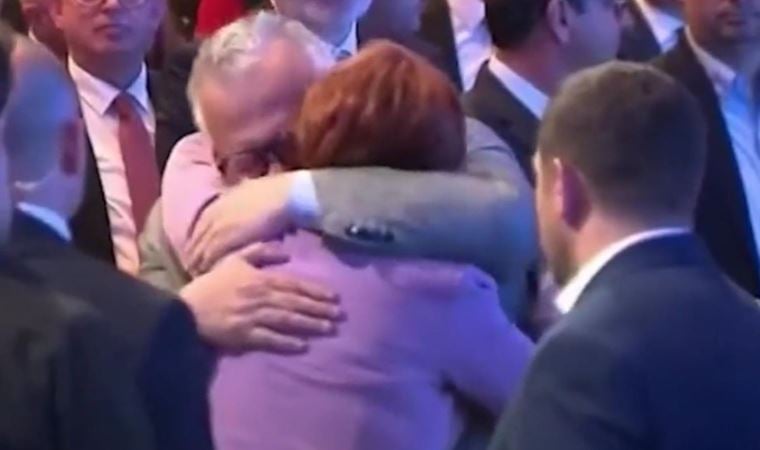 Celal Şengör, Meral Akşener’e sarılıp ağladı
