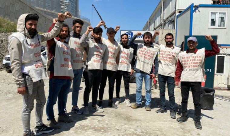 Erdoğan’ın bitmediği halde açılışını yaptığı İFM projesinde işçiler eylemde: Emek hırsızlığı gelenek oldu