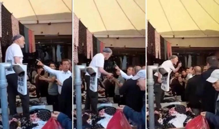 İmamoğlu ile kendisini ‘PKK ile işbirliği yapmak’la suçlayan esnaf tartıştı! İki taraf birbirinden şikayetçi oldu