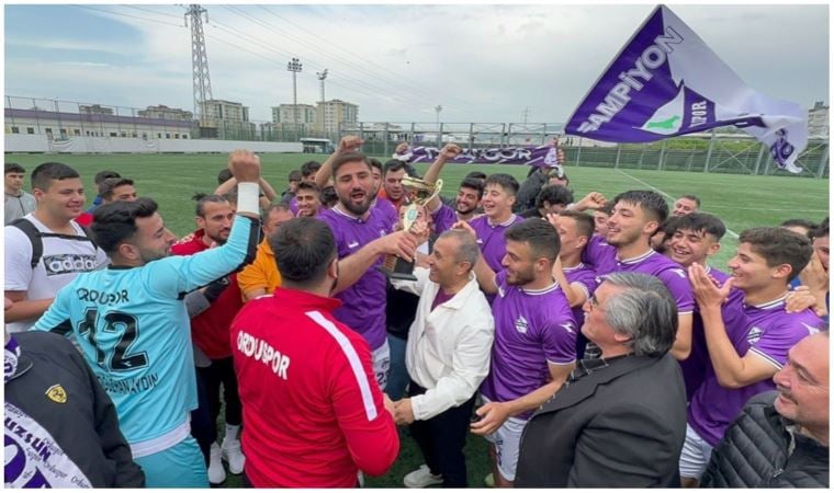Kadrosunun çoğu depremzedelerden oluşan Orduspor, namağlup şampiyon oldu
