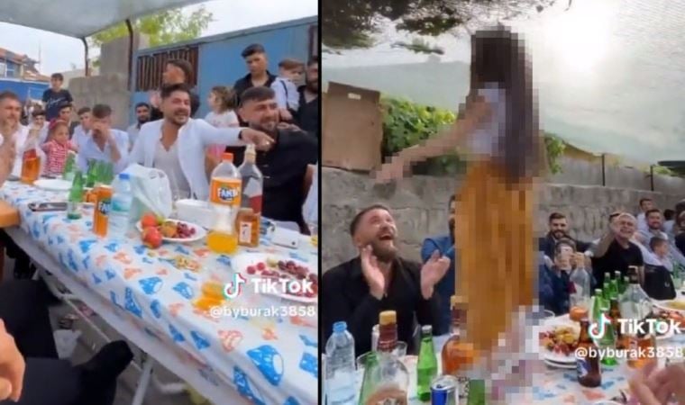 Kayseri’de skandal görüntüler: Eğlence masasında kız çocuğunu oynattılar!