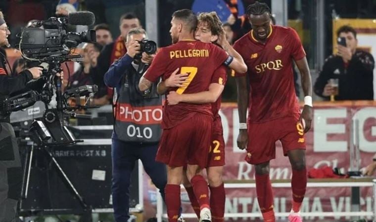 Roma, Almanya’ya avantajlı gidiyor! Roma 1-0 Bayer Leverkusen