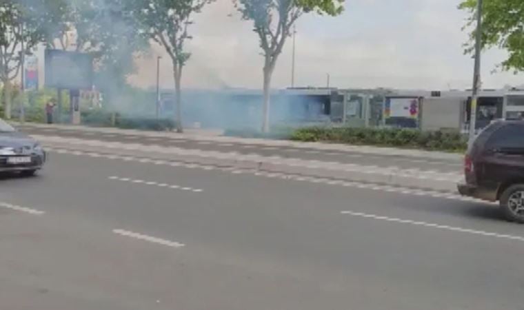 Son Dakika: İstanbul’da tramvayda yangın çıktı