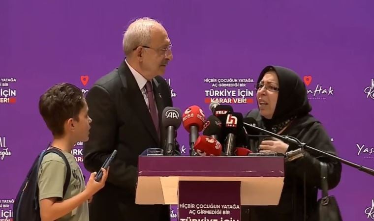 Son dakika… Kemal Kılıçdaroğlu konuşurken seslendi: Kürsüye çıkan yurttaş feryat etti!