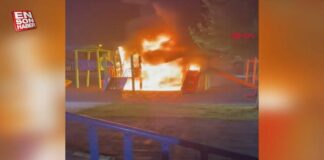 Bingöl’de çocuk parkını ateşe verdiler