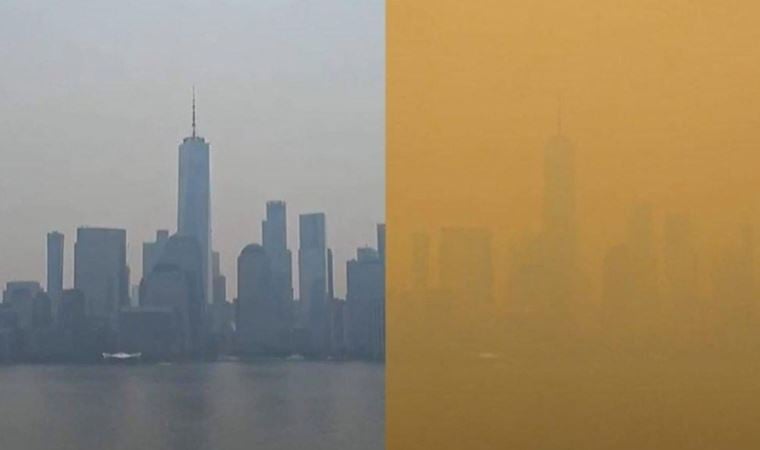 Kanada’daki orman yangınlarının etkilediği ABD’de ‘kırmızı alarm’ verildi, New York duman altında kaldı