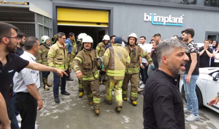 Ümraniye’de yangına müdahale eden itfaiye eri yaralandı