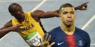 Usain Bolt ve Kylian Mbappe’nin 100 metre yarışı