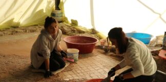 Pompeiopolis Antik Kenti’nde mozaikler yerine yerleştirildi